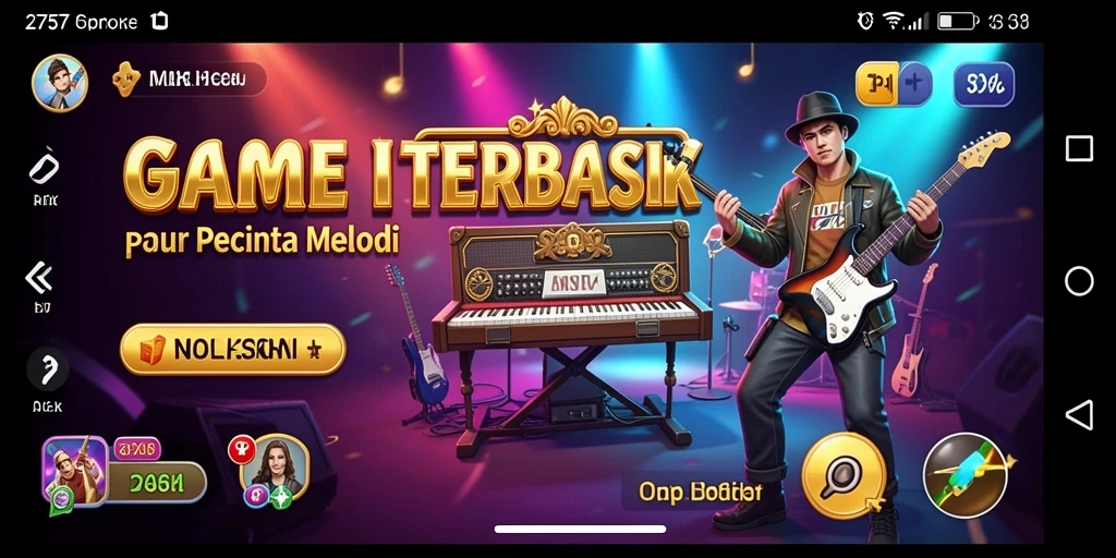 Tampilan gameplay <strong>2757</strong> dengan berbagai tantangan musik yang menarik.