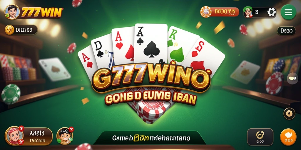 Screenshot permainan 777WIN menampilkan serunya bermain Domino.