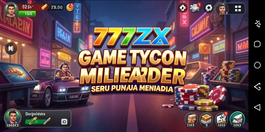 Tampilan gameplay 777ZX yang menarik dalam manajemen bisnis.