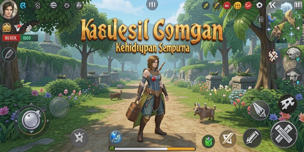 Tangkapan layar utama 8ZK menampilkan momen gameplay simulasi kehidupan yang menarik.