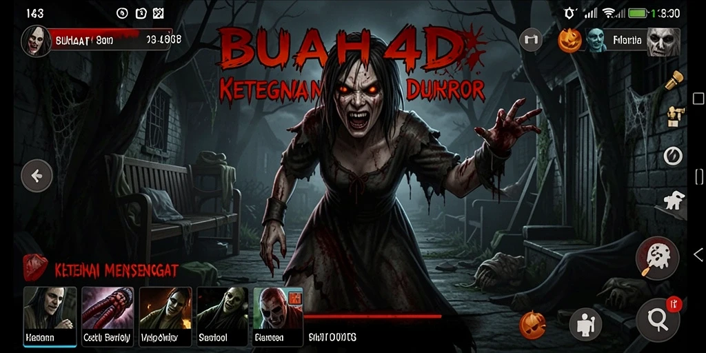 Menampilkan gameplay menakutkan dan suasana horor yang mencekam.
