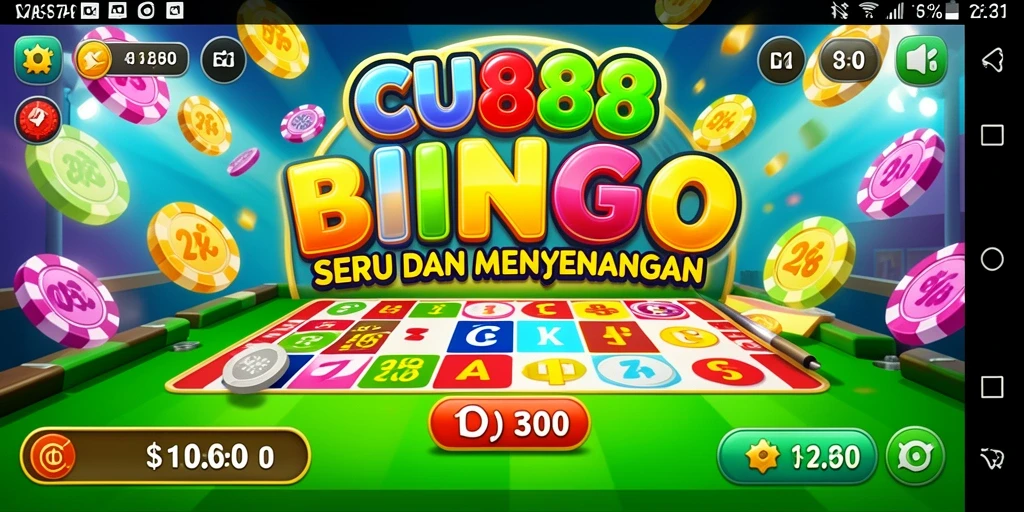 Tampilan gameplay Bingo yang seru dan kompetitif di CU888.