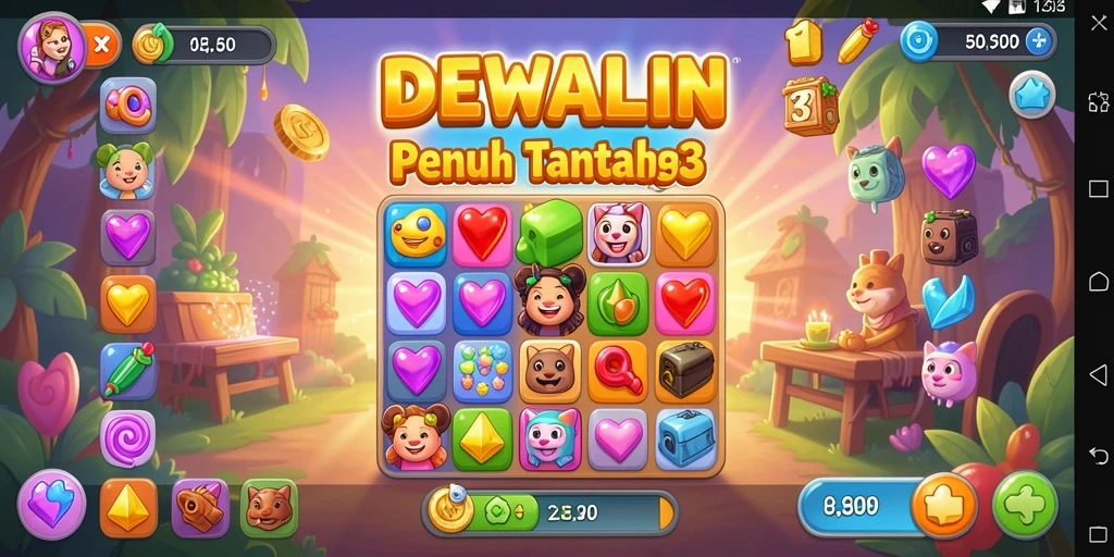 Gameplay menantang dari DEWALIN dengan banyak warna.