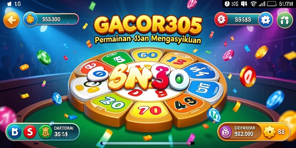 Tampilan permainan Bingo yang mendebarkan di GACOR305.