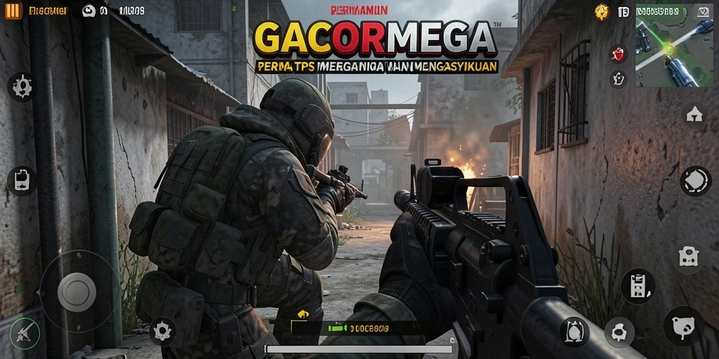 Tangkapan layar aksi mendebarkan dari GACORMEGA yang menampilkan gameplay TPS.