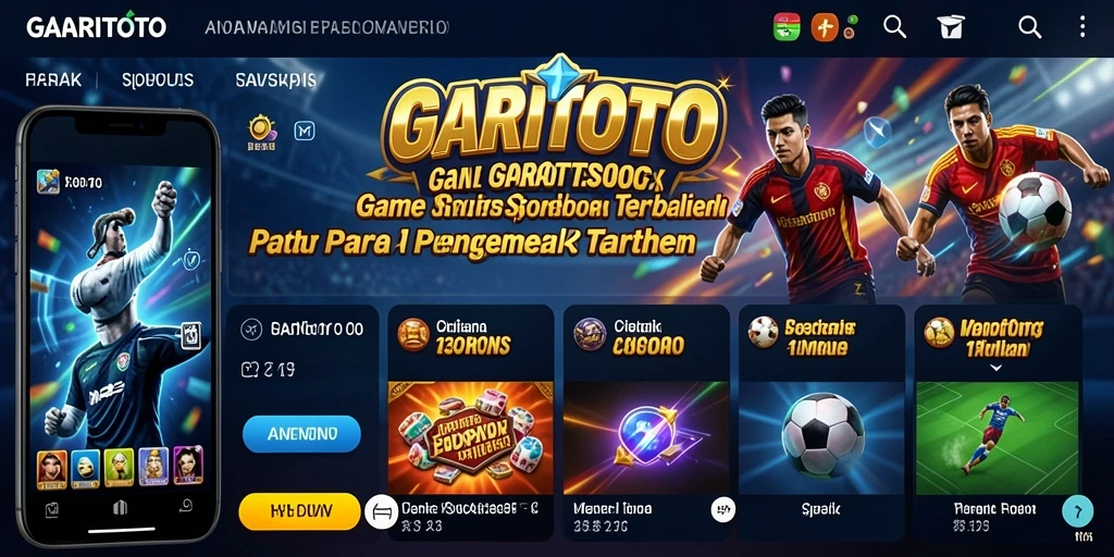 Tampilan antarmuka GARITOTO dengan berbagai opsi taruhan.