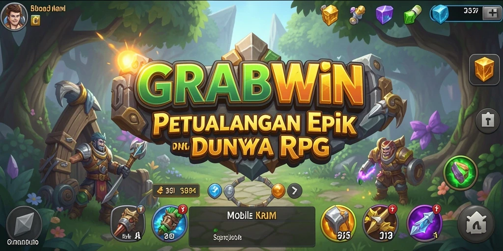 Screenshot gameplay GRABWIN menampilkan aksi bertempur yang mendebarkan.