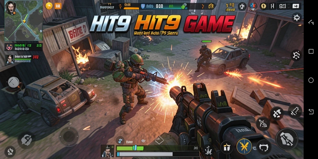 Screenshot gameplay HIT9 menunjukkan aksi seru dengan grafis menawan.