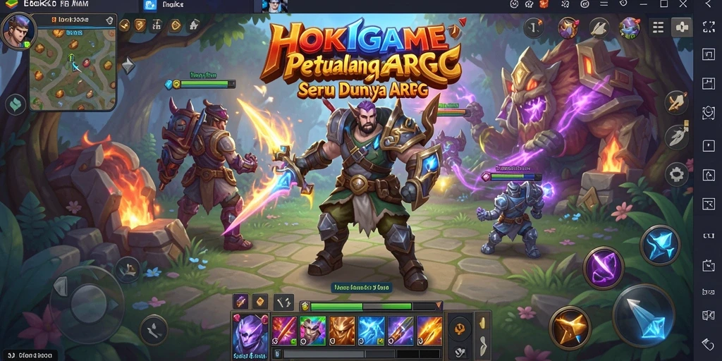 Tangkapan layar gameplay yang menampilkan aksi seru di HOKIGAME.