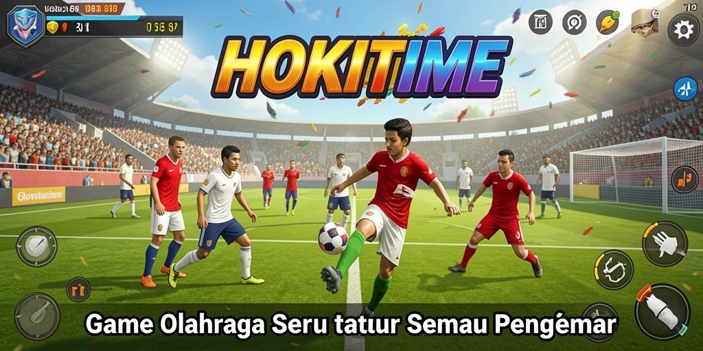 Screenshot HOKITIME yang menampilkan aksi seru di lapangan.