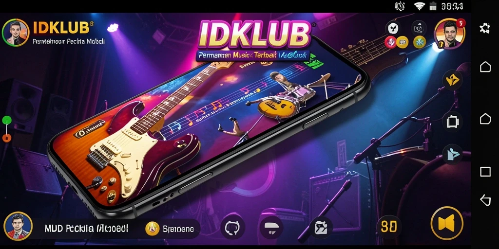 Tampilan gameplay IDKLUB menampilkan pengalaman musik yang interaktif dan menyenangkan.