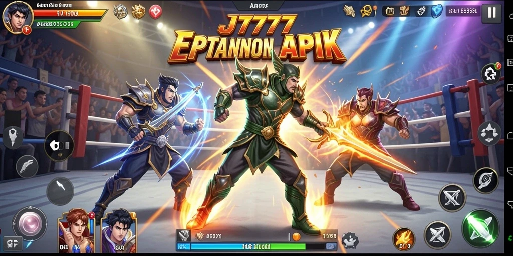 Tampilan gameplay mendebarkan dalam pertarungan di JT777.