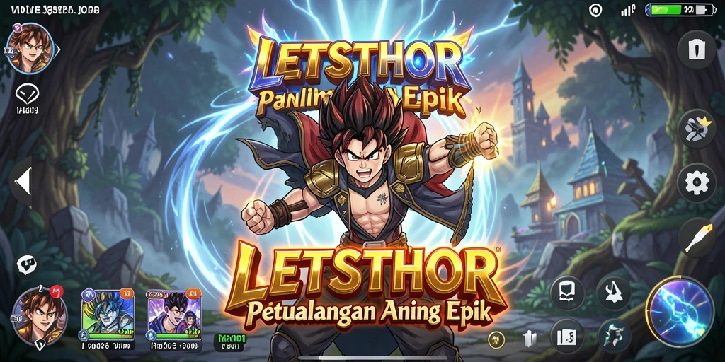 Tampilan gameplay LETSTHOR yang penuh warna dan seru.