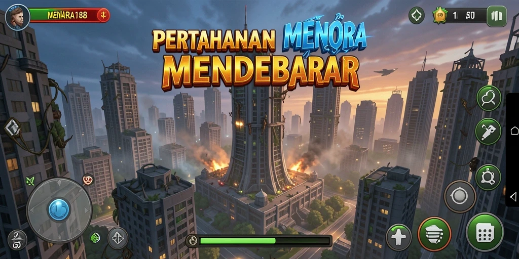 Tangkapan layar dari gameplay MENARA188 yang mendebarkan