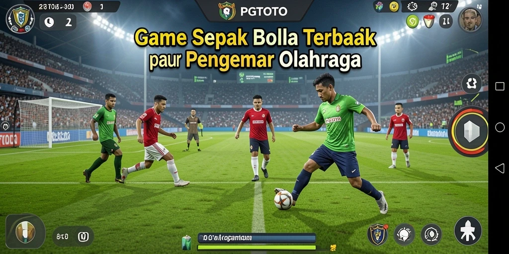 Tampilan gameplay PGTOTO yang mengasyikkan dan mendebarkan dalam pertandingan sepak bola.