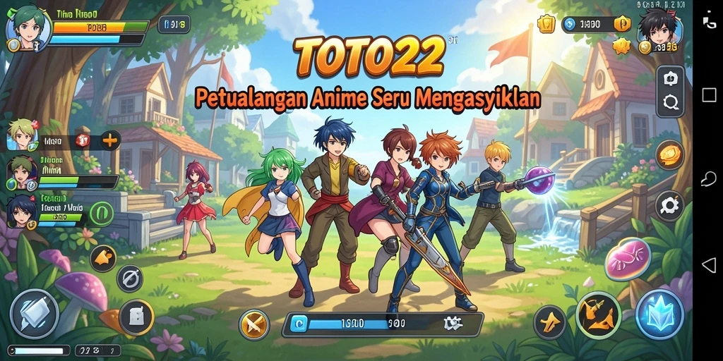 Tampilan gameplay seru dan dinamis dari TOTO22 yang penuh warna.