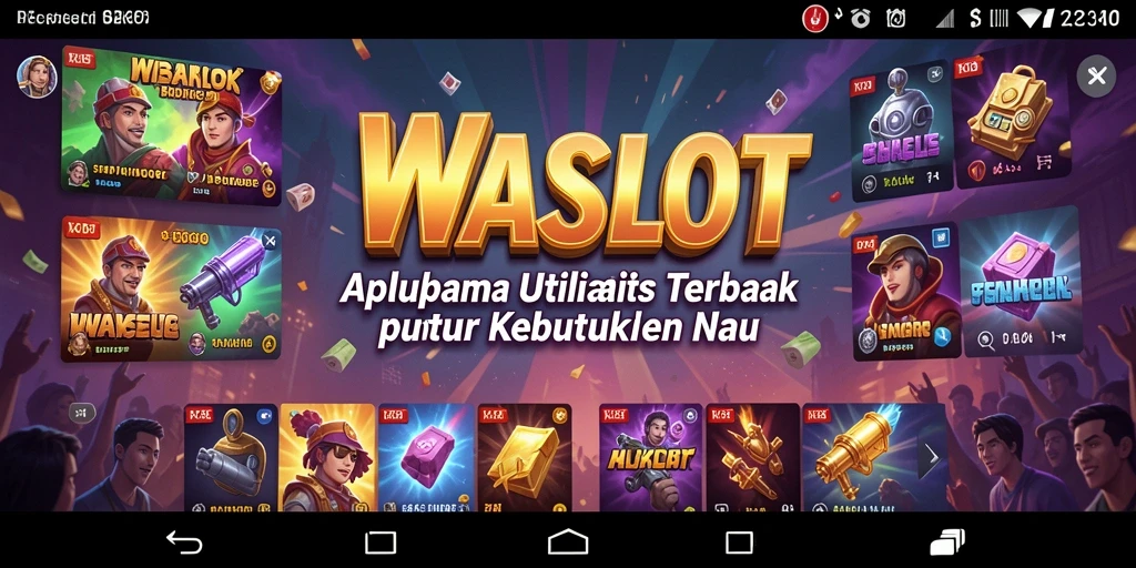 Tampilan utama WASLOT yang menampilkan fitur pengingat dan manajemen waktu.